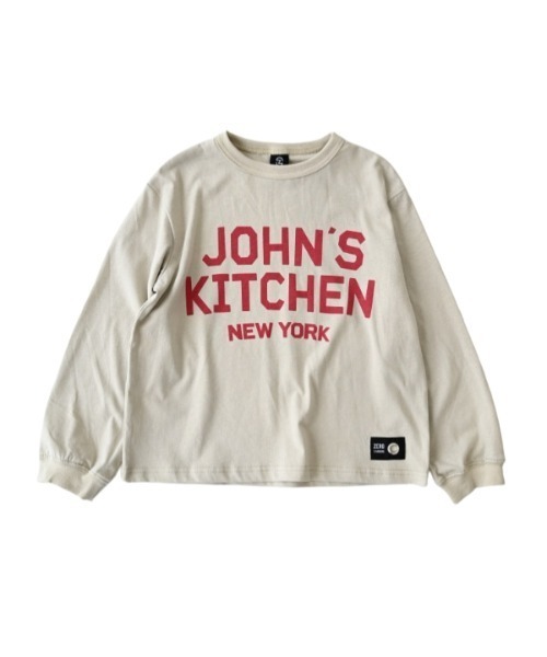 ZERO standerd（ゼロスタンダード）の「zero standard/ゼロスタンダード JOHN'SロングＴシャツ（Tシャツ/カットソー・キッズ・アイボリー/ブラック・100cm/110cm/120cm/130cm/140cm/150cm/160cm）」の8枚目の写真