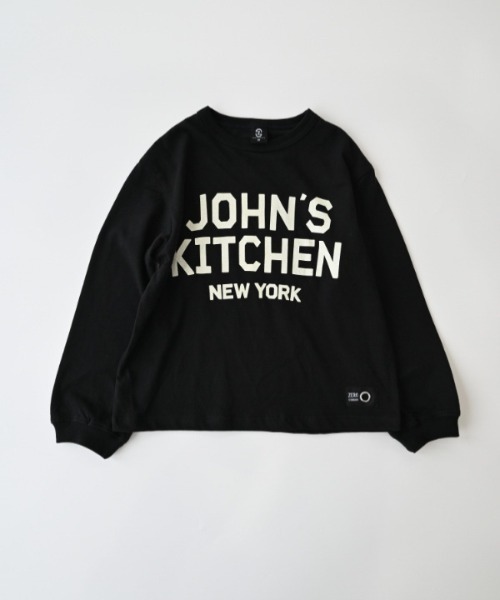 ZERO standerd（ゼロスタンダード）の「zero standard/ゼロスタンダード JOHN'SロングＴシャツ（Tシャツ/カットソー・キッズ・アイボリー/ブラック・100cm/110cm/120cm/130cm/140cm/150cm/160cm）」の11枚目の写真