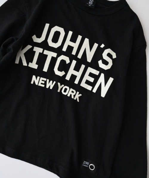 ZERO standerd（ゼロスタンダード）の「zero standard/ゼロスタンダード JOHN'SロングＴシャツ（Tシャツ/カットソー・キッズ・アイボリー/ブラック・100cm/110cm/120cm/130cm/140cm/150cm/160cm）」の12枚目の写真