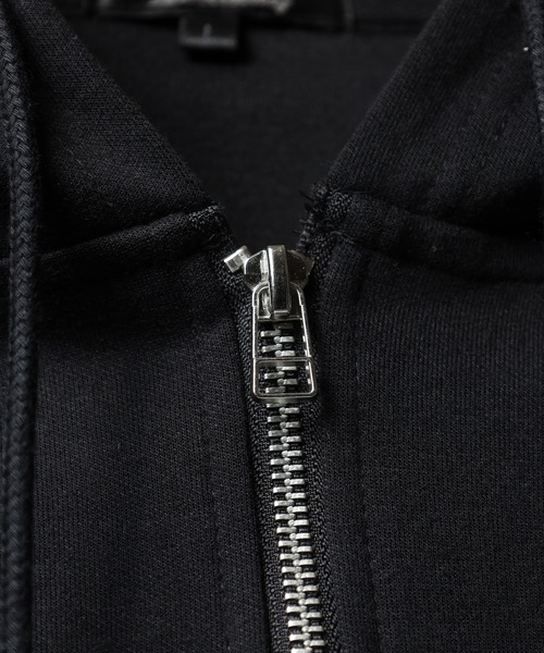 bike star(バイクスター)の「RESHAM ラインストーンZIPパーカー(パーカー・メンズ・ブラック/ホワイト・L/M)」の3枚目の写真