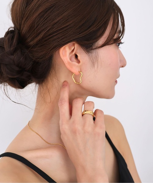 Rennet(レネット)の「【 金属アレルギー対応 】 ステンレス シンプルハートピアス(ピアス(両耳用)・レディース・シルバー/ゴールド・FREE)」の10枚目の写真