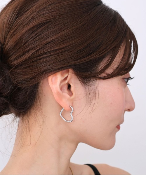 Rennet(レネット)の「【 金属アレルギー対応 】 ステンレス シンプルハートピアス(ピアス(両耳用)・レディース・シルバー/ゴールド・FREE)」の14枚目の写真