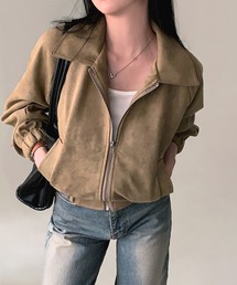 WEGO（ウィゴー）の「WEGO/26春新作ムートン風ブルゾンジャケット（ブルゾン）」