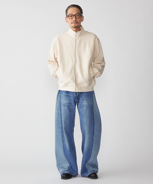 Champion（チャンピオン）の「【SHIPS別注】Champion: リバースウィーブ スウェット スタンド ジップ カーディガン（スウェット・メンズ・ナチュラル/グレー/ブラック・LARGE/MEDIUM/SMALL/X-LARGE）」の6枚目の写真