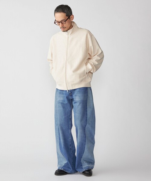 Champion（チャンピオン）の「【SHIPS別注】Champion: リバースウィーブ スウェット スタンド ジップ カーディガン（スウェット・メンズ・ナチュラル/グレー/ブラック・LARGE/MEDIUM/SMALL/X-LARGE）」の7枚目の写真