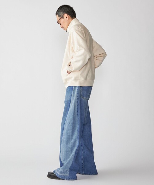 Champion（チャンピオン）の「【SHIPS別注】Champion: リバースウィーブ スウェット スタンド ジップ カーディガン（スウェット・メンズ・ナチュラル/グレー/ブラック・LARGE/MEDIUM/SMALL/X-LARGE）」の8枚目の写真