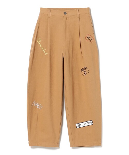 BEAMS HEART（ビームスハート）の「ロゴプリント 刺繍 パンツ（その他パンツ・レディース・ピンク/ホワイト系その他5/ベージュ・SMALL/MEDIUM）」の3枚目の写真