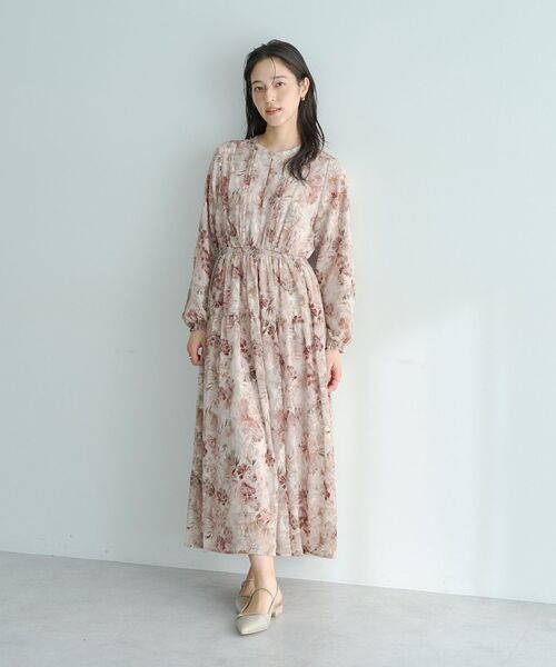 YECCA VECCA（イェッカヴェッカ）の「ぼかしフラワー柄ワンピース（ワンピース・レディース・イエロー/ピンクベージュ・FREE）」の21枚目の写真