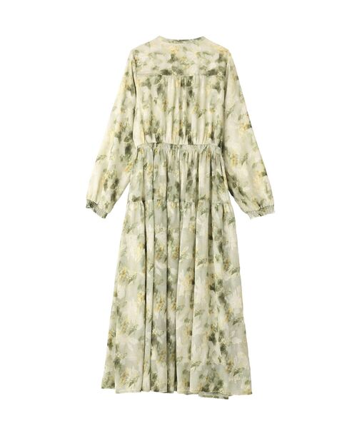 YECCA VECCA（イェッカヴェッカ）の「ぼかしフラワー柄ワンピース（ワンピース・レディース・イエロー/ピンクベージュ・FREE）」の15枚目の写真