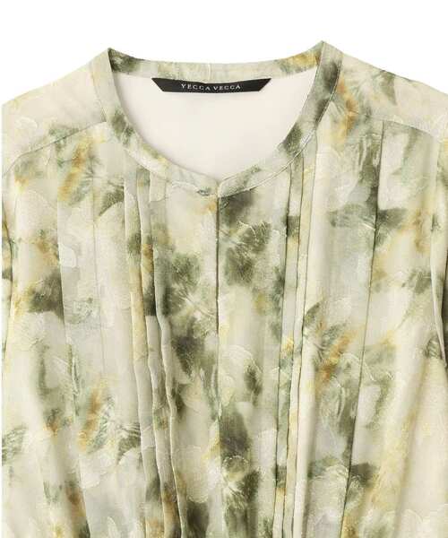 YECCA VECCA（イェッカヴェッカ）の「ぼかしフラワー柄ワンピース（ワンピース・レディース・イエロー/ピンクベージュ・FREE）」の14枚目の写真