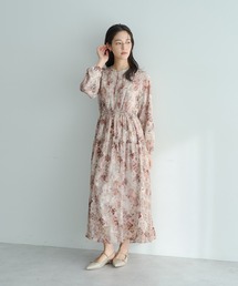 YECCA VECCA（イェッカヴェッカ）の「ぼかしフラワー柄ワンピース（ワンピース）」