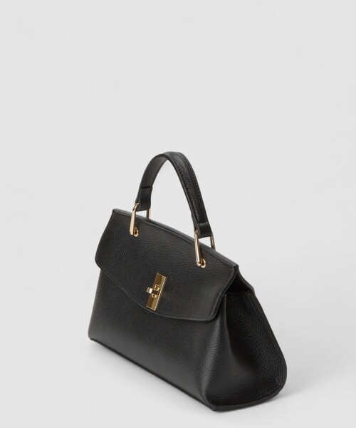 ANAYI（アナイ）の「◇シュリンク革トップハンドルバッグ（ハンドバッグ・レディース・ブラック・FREE）」の2枚目の写真