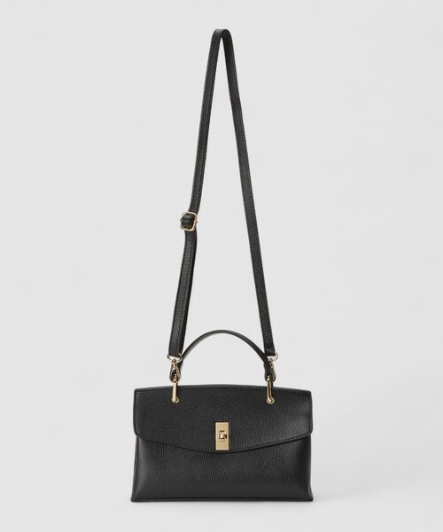 ANAYI（アナイ）の「◇シュリンク革トップハンドルバッグ（ハンドバッグ・レディース・ブラック・FREE）」の4枚目の写真