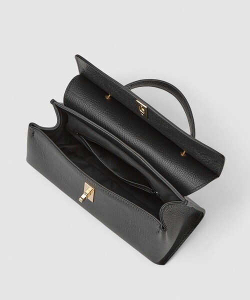 ANAYI（アナイ）の「◇シュリンク革トップハンドルバッグ（ハンドバッグ・レディース・ブラック・FREE）」の6枚目の写真