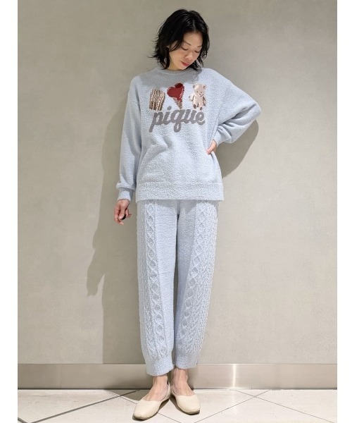 アランロングパンツ（ルームウェア/パジャマ）｜gelato pique