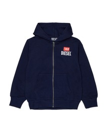 DIESEL KIDS（ディーゼルキッズ）の「DIESEL（ディーゼル）Kids & Junior ブランドロゴジップアップパーカーフーディー（スウェット）」