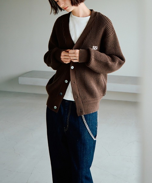 Waffle Knit Cardigan（ニット/セーター）｜WIND AND SEA（ウィン