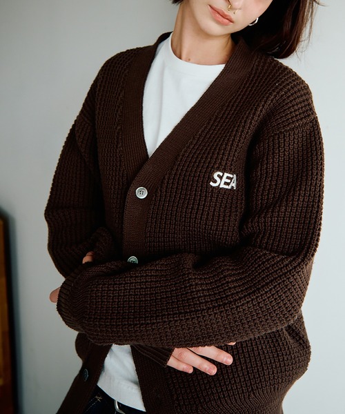 Waffle Knit Cardigan（ニット/セーター）｜WIND AND SEA（ウィン