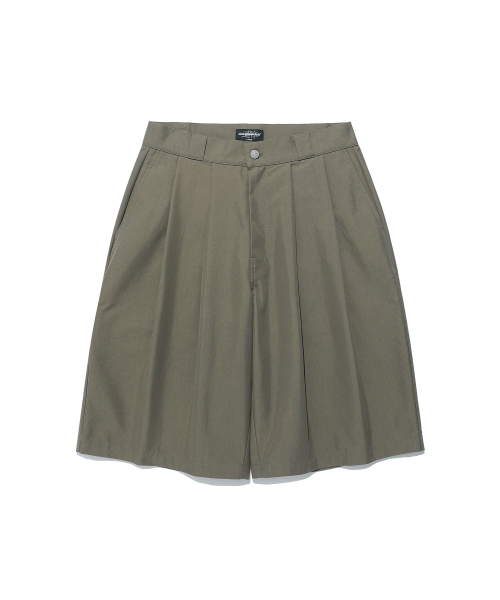 NICE GHOST CLUB(ナイスゴーストクラブ)の「BERMUDAS TWO TUCK WORK SHORTS_BROWN(NG2FMUPA61A)(その他パンツ・レディース・ブラウン・S/M/L)」の1枚目の写真