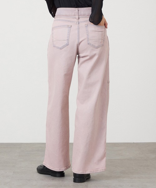 SOMETHING（サムシング）の「SOMETHING LISA BELTED WIDE/ワイドデニムパンツ（その他パンツ・レディース・ピンク/ダークインディゴブルー・X-SMALL/SMALL/MEDIUM/LARGE）」の22枚目の写真