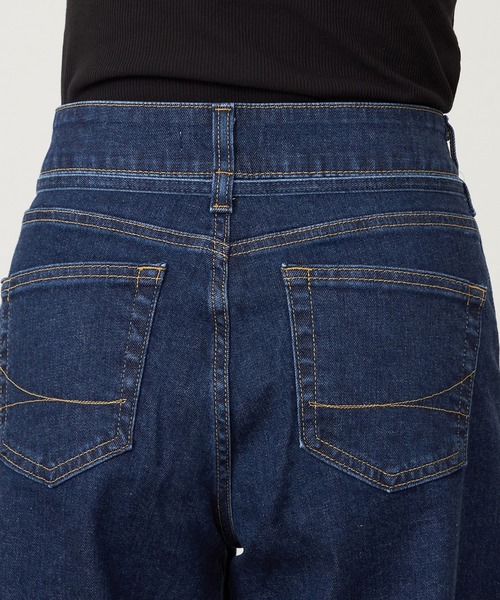 SOMETHING（サムシング）の「SOMETHING LISA BELTED WIDE/ワイドデニムパンツ（その他パンツ・レディース・ピンク/ダークインディゴブルー・X-SMALL/SMALL/MEDIUM/LARGE）」の16枚目の写真