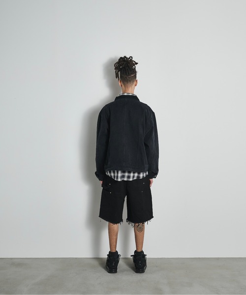 BLANK HOTEL(ブランクホテル)の「Double Knee Cut Off Short Pants / ダブルニーカットオフショートパンツ(その他パンツ・メンズ・ブラック/ホワイト/ネイビー・S/L/M)」の20枚目の写真