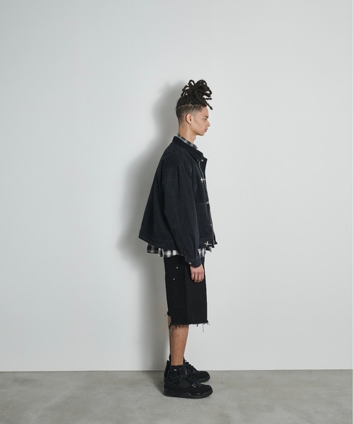 BLANK HOTEL(ブランクホテル)の「Double Knee Cut Off Short Pants / ダブルニーカットオフショートパンツ(その他パンツ・メンズ・ブラック/ホワイト/ネイビー・S/L/M)」の21枚目の写真