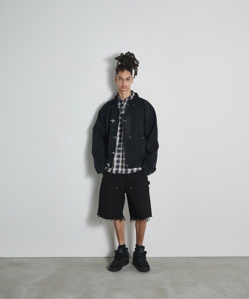 BLANK HOTEL(ブランクホテル)の「Double Knee Cut Off Short Pants / ダブルニーカットオフショートパンツ(その他パンツ・メンズ・ブラック/ホワイト/ネイビー・S/L/M)」の18枚目の写真
