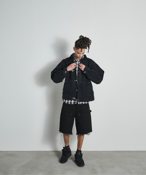 BLANK HOTEL(ブランクホテル)の「Double Knee Cut Off Short Pants / ダブルニーカットオフショートパンツ(その他パンツ・メンズ・ブラック/ホワイト/ネイビー・S/L/M)」の22枚目の写真