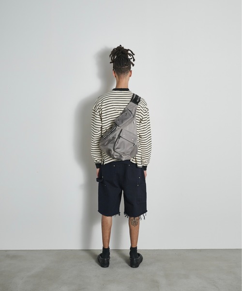 BLANK HOTEL(ブランクホテル)の「Double Knee Cut Off Short Pants / ダブルニーカットオフショートパンツ(その他パンツ・メンズ・ブラック/ホワイト/ネイビー・S/L/M)」の6枚目の写真