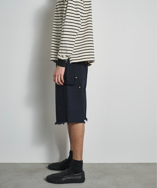 BLANK HOTEL(ブランクホテル)の「Double Knee Cut Off Short Pants / ダブルニーカットオフショートパンツ(その他パンツ・メンズ・ブラック/ホワイト/ネイビー・S/L/M)」の12枚目の写真