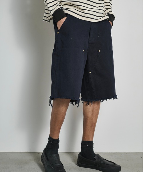 BLANK HOTEL(ブランクホテル)の「Double Knee Cut Off Short Pants / ダブルニーカットオフショートパンツ(その他パンツ・メンズ・ブラック/ホワイト/ネイビー・S/L/M)」の14枚目の写真