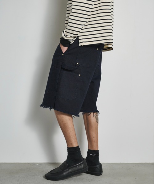 BLANK HOTEL(ブランクホテル)の「Double Knee Cut Off Short Pants / ダブルニーカットオフショートパンツ(その他パンツ・メンズ・ブラック/ホワイト/ネイビー・S/L/M)」の15枚目の写真