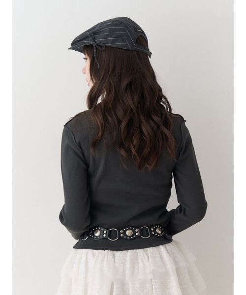 jouetie（ジュエティ）の「バンビフィットロンT（Tシャツ/カットソー・レディース・ブルー/ブラック/アイボリー・MEDIUM）」の12枚目の写真