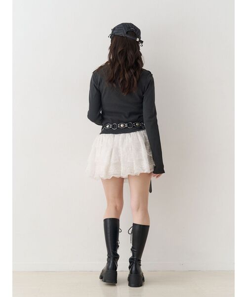 jouetie（ジュエティ）の「バンビフィットロンT（Tシャツ/カットソー・レディース・ブルー/ブラック/アイボリー・MEDIUM）」の15枚目の写真