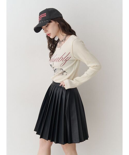 jouetie（ジュエティ）の「バンビフィットロンT（Tシャツ/カットソー・レディース・ブルー/ブラック/アイボリー・MEDIUM）」の7枚目の写真