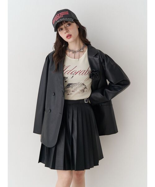 jouetie（ジュエティ）の「バンビフィットロンT（Tシャツ/カットソー・レディース・ブルー/ブラック/アイボリー・MEDIUM）」の8枚目の写真