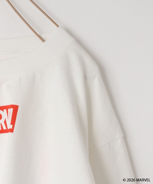 LOWRYS FARM（ローリーズファーム）の「ＭＡＲＶＥＬ／ロンＴ　639645（Tシャツ/カットソー・キッズ・ブラック/グレー/オフホワイト・150cm/140cm/130cm/120cm/110cm）」の10枚目の写真