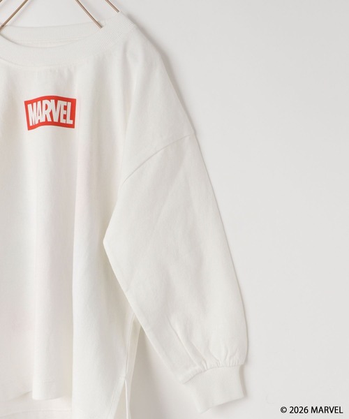 LOWRYS FARM（ローリーズファーム）の「ＭＡＲＶＥＬ／ロンＴ　639645（Tシャツ/カットソー・キッズ・ブラック/グレー/オフホワイト・150cm/140cm/130cm/120cm/110cm）」の12枚目の写真
