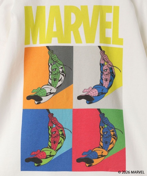 LOWRYS FARM（ローリーズファーム）の「ＭＡＲＶＥＬ／ロンＴ　639645（Tシャツ/カットソー・キッズ・ブラック/グレー/オフホワイト・150cm/140cm/130cm/120cm/110cm）」の15枚目の写真