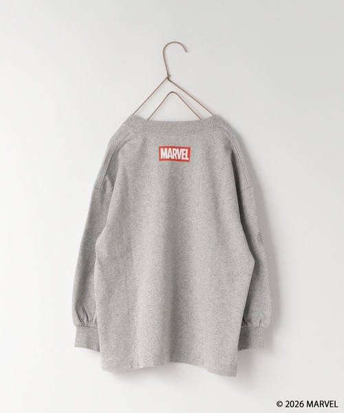 LOWRYS FARM（ローリーズファーム）の「ＭＡＲＶＥＬ／ロンＴ　639645（Tシャツ/カットソー・キッズ・ブラック/グレー/オフホワイト・150cm/140cm/130cm/120cm/110cm）」の22枚目の写真