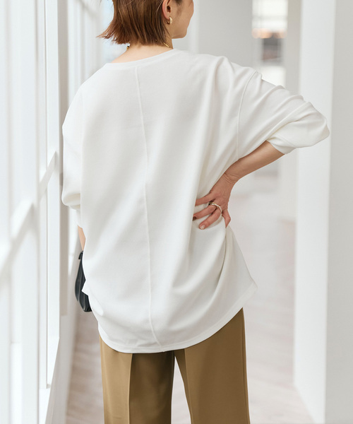 Spick & Span（スピックアンドスパン）の「アムンゼンクロスバックタックブラウス（シャツ/ブラウス・レディース・ベージュ系その他/ホワイト/ネイビー・FREE）」の11枚目の写真