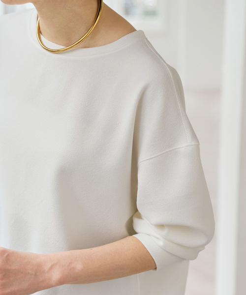 Spick & Span（スピックアンドスパン）の「アムンゼンクロスバックタックブラウス（シャツ/ブラウス・レディース・ベージュ系その他/ホワイト/ネイビー・FREE）」の12枚目の写真