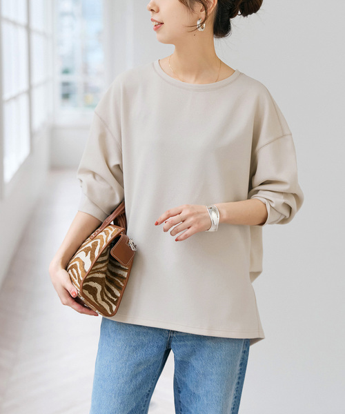 Spick & Span（スピックアンドスパン）の「アムンゼンクロスバックタックブラウス（シャツ/ブラウス・レディース・ベージュ系その他/ホワイト/ネイビー・FREE）」の20枚目の写真