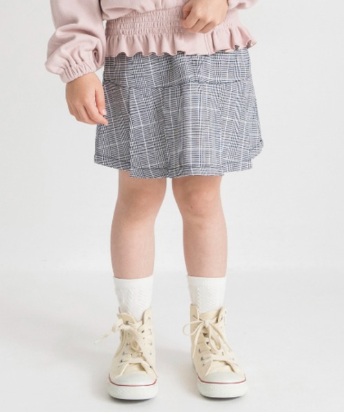 BRANSHES（ブランシェス）の「切替タックスカート（スカート・キッズ・ブルー/ブラック・100/120/150/110/130/140）」の2枚目の写真