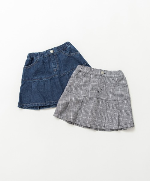 BRANSHES(ブランシェス)の「切替タックスカート(スカート・キッズ・ブルー/ブラック・100/120/150/110/130/140)」の12枚目の写真