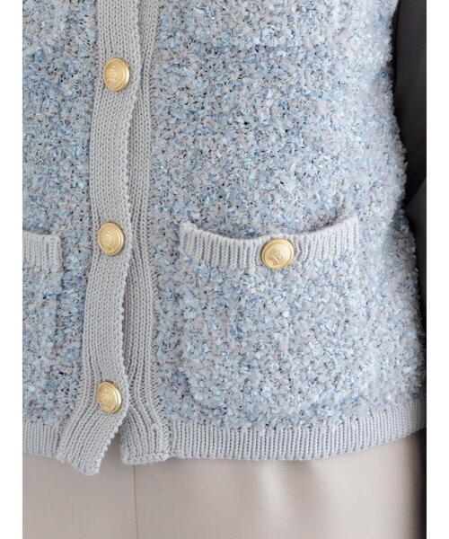 Te chichi(テチチ)の「ツイードニットベスト(ベスト・レディース・グレー/ブラック・F)」の12枚目の写真