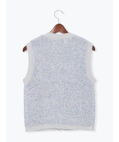 Te chichi(テチチ)の「ツイードニットベスト(ベスト・レディース・グレー/ブラック・F)」の15枚目の写真