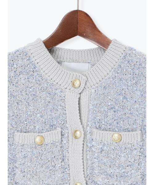 Te chichi(テチチ)の「ツイードニットベスト(ベスト・レディース・グレー/ブラック・F)」の16枚目の写真