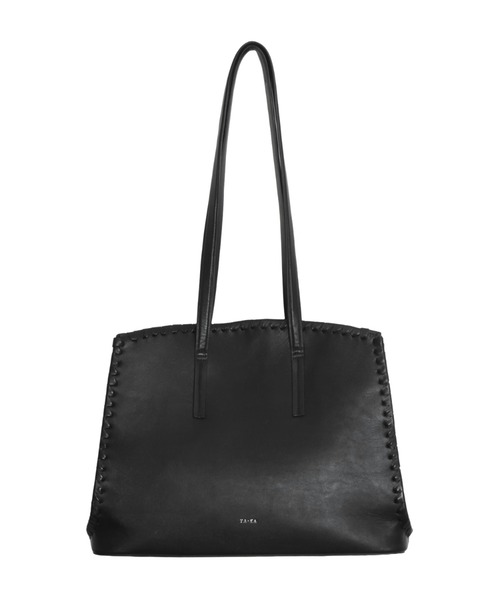 YArKA（ヤーカ）の「【YArKA/ヤーカ】real leather lace up tote bag [lumm3] / レースアップデザイントートバッグ（トートバッグ・レディース・ブラック・FREE）」の4枚目の写真